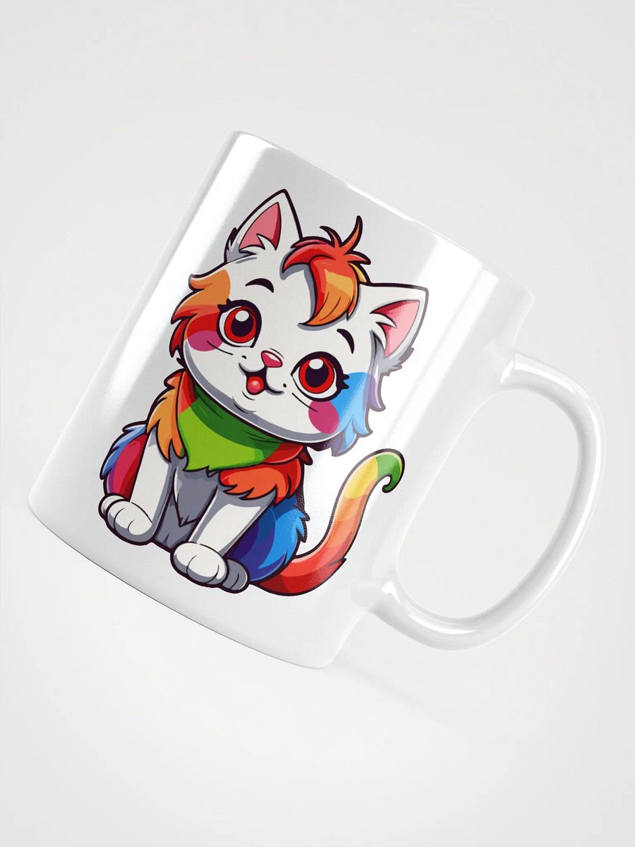 Cute Rainbow Color Cat 8 , Mug product image (7)