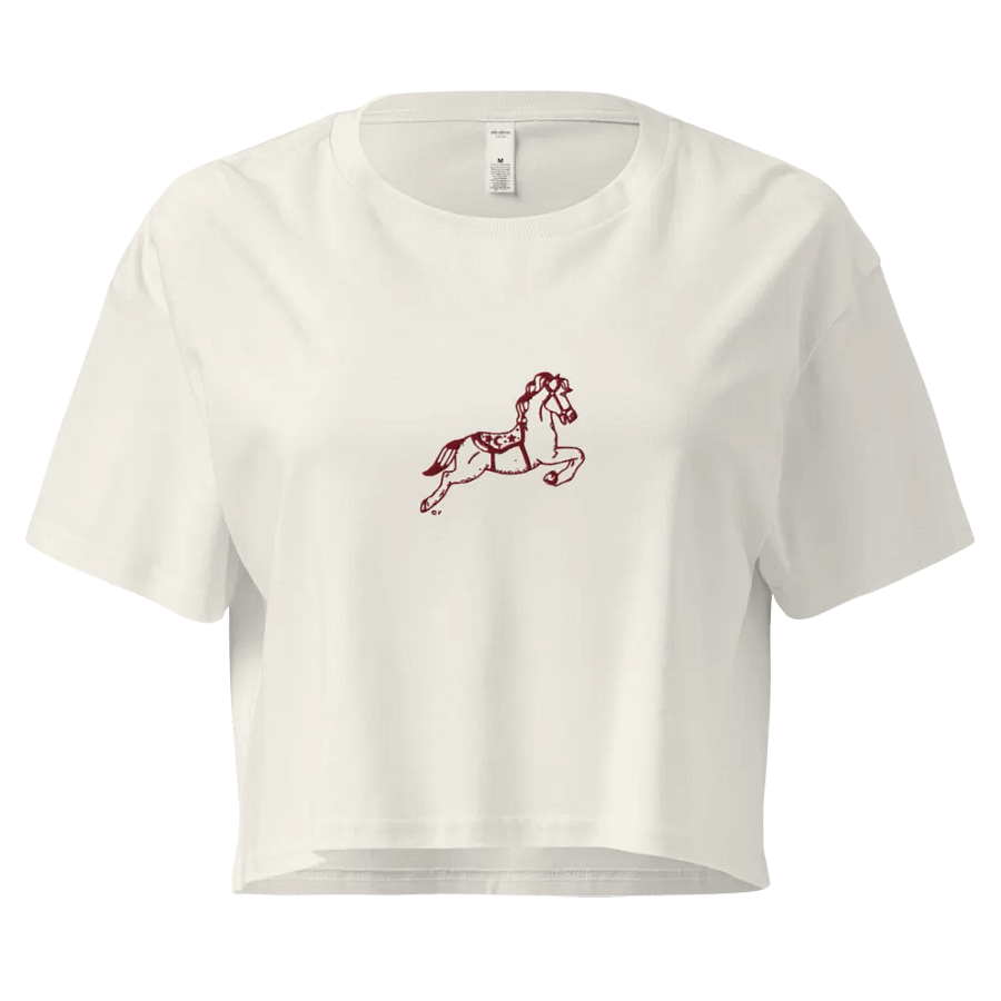 Galloping Beauty Crop Top embroidered product image (1)