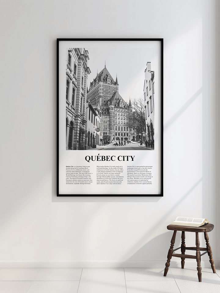 Quebec City 01 Newspaper Poster product image (4)