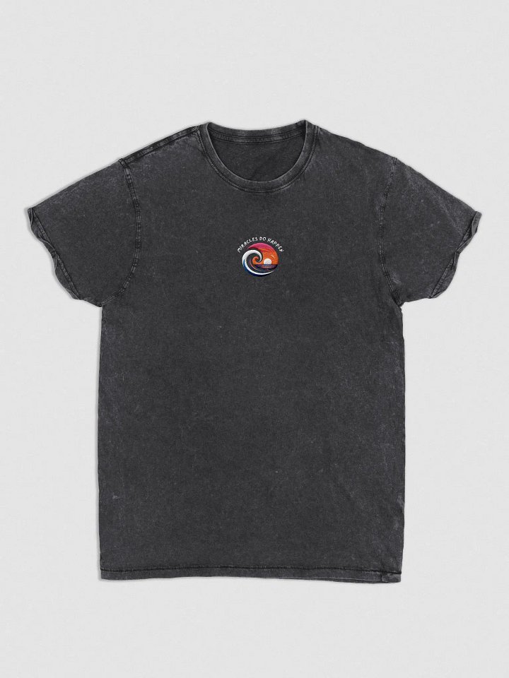 Sunset Wave Logo Denim Tee | miracle do happen product image (2)