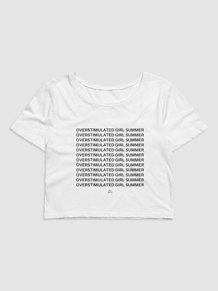 OVERSTIMULATED GIRL SUMMER black crop top product image (1)
