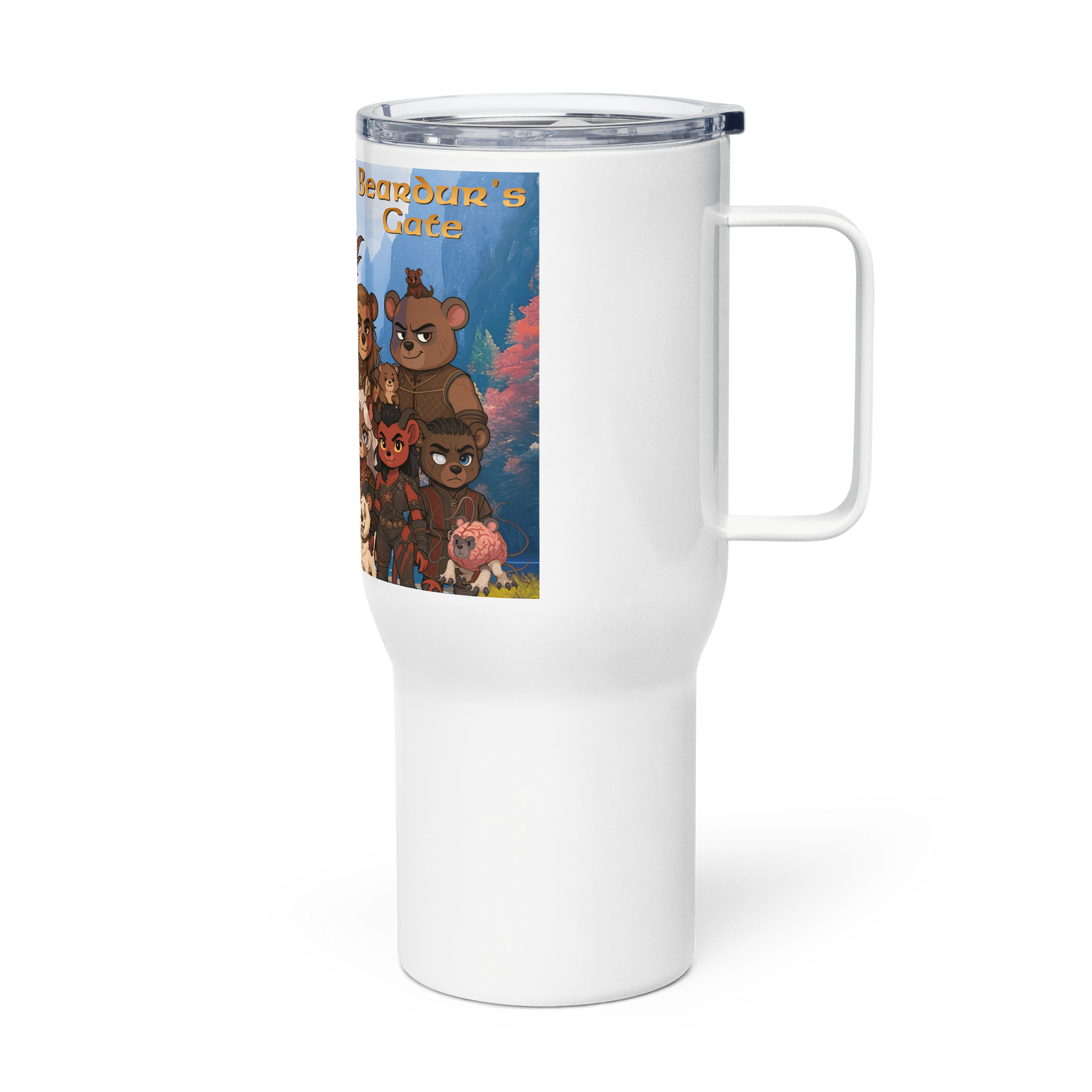 Beardur's Gate Travel Mug product image (4)