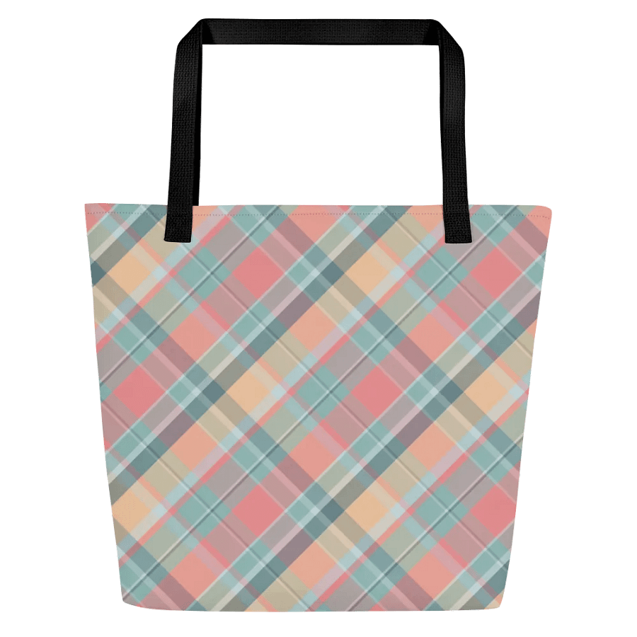 Summer Plaid Tote Bag product image (2)