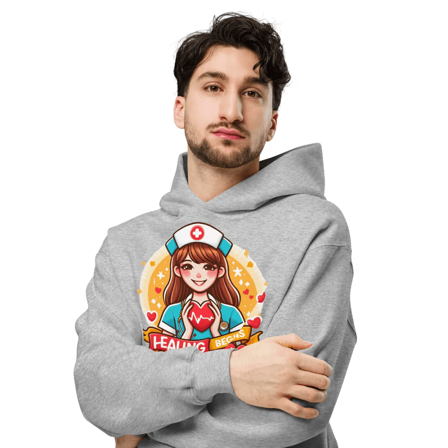 Smile of Healing Oversized Hoodie product image (36)