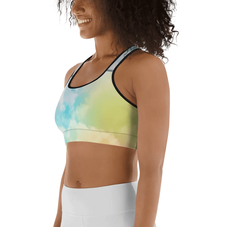 Blur cloud rainbow Design Sports Bra - V5 product image (6)