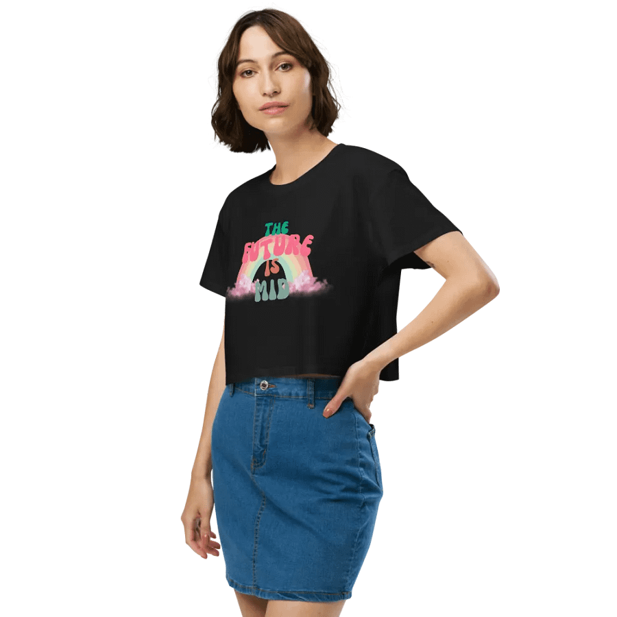 The Future is Mid Retro Crop Top product image (10)