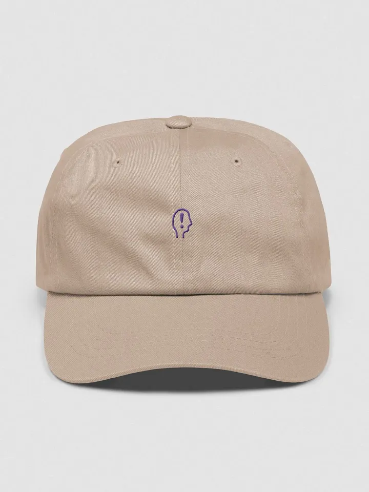 EXCLAIMING MENTALLY (sm. design, purple thread) classic dad hat product image (65)