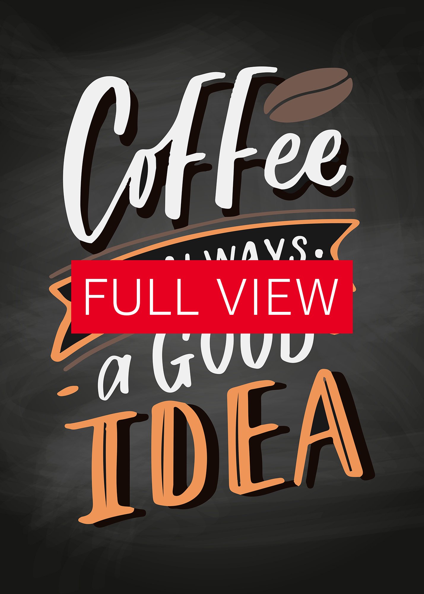 Coffee is always a good idea — Coffee Lettering Poster Print, Good Morning Coffee Poster, Coffee Lover Gift, Coffee Station Wall Art —Trendy Kitchen Wall Art,Kitchen Decor product image (3)