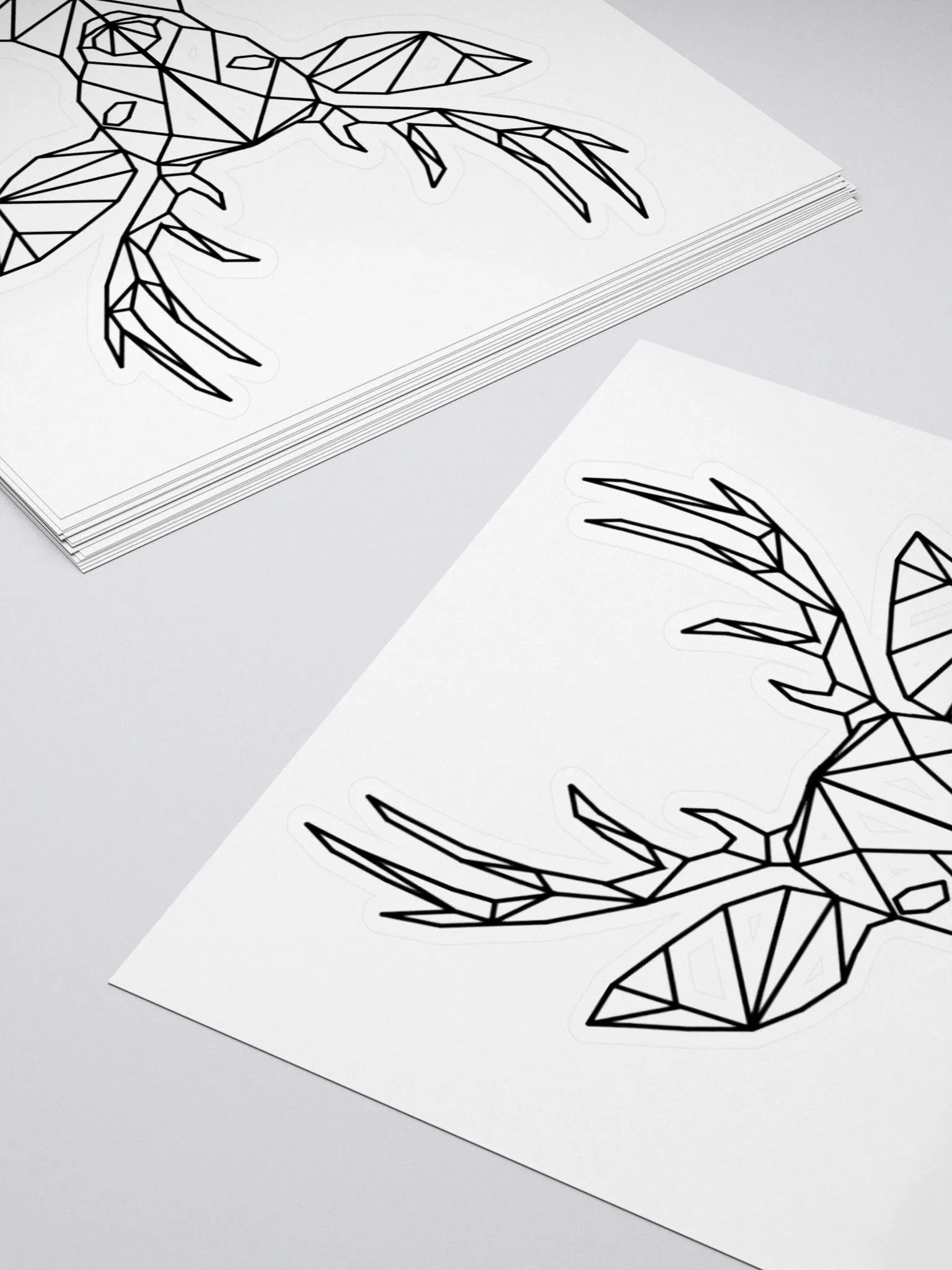 Fractal Deer Kiss-Cut Sticker product image (8)
