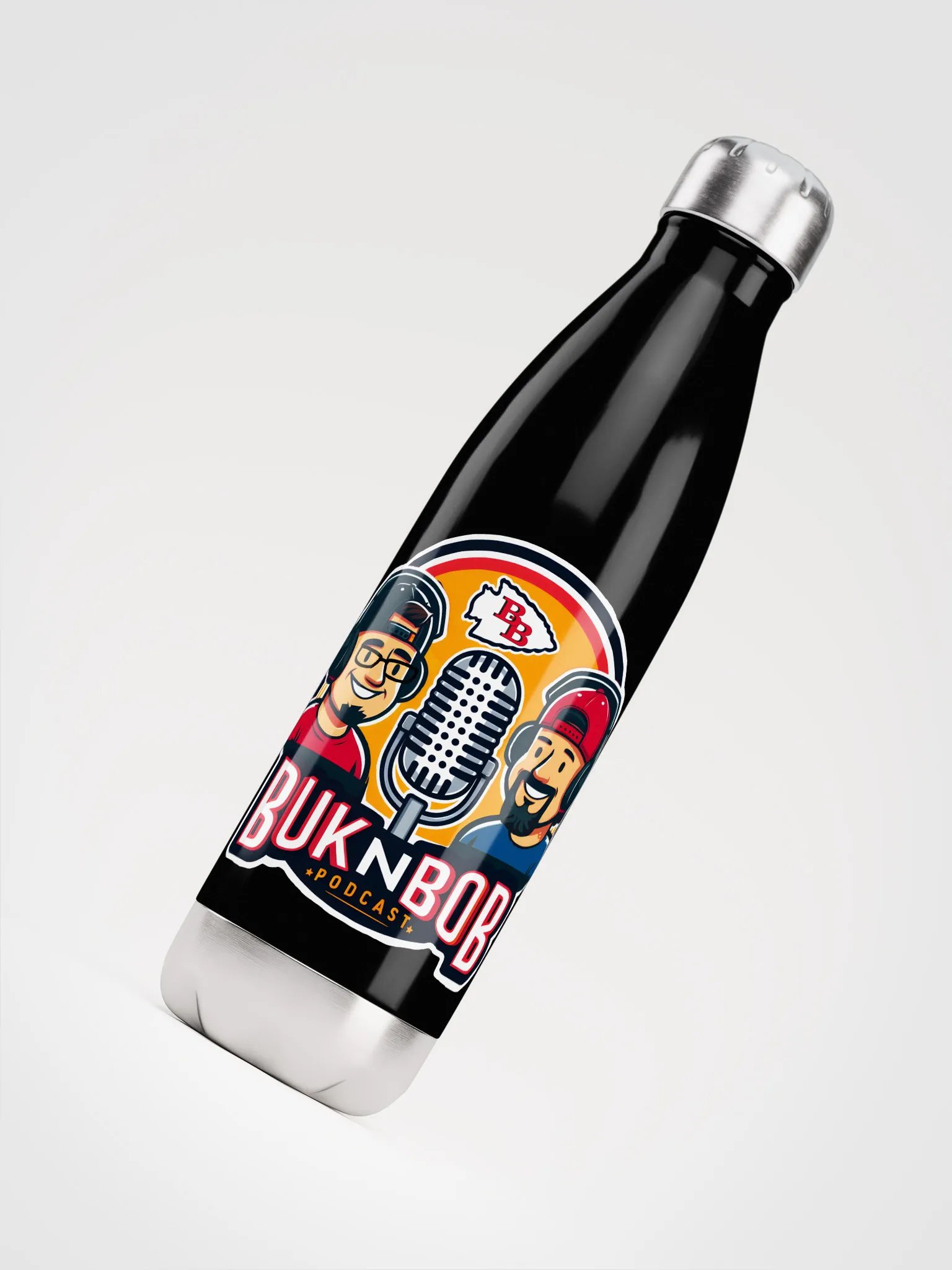 Buk N Bob Podcast Stainless Steel Water Bottle product image (7)