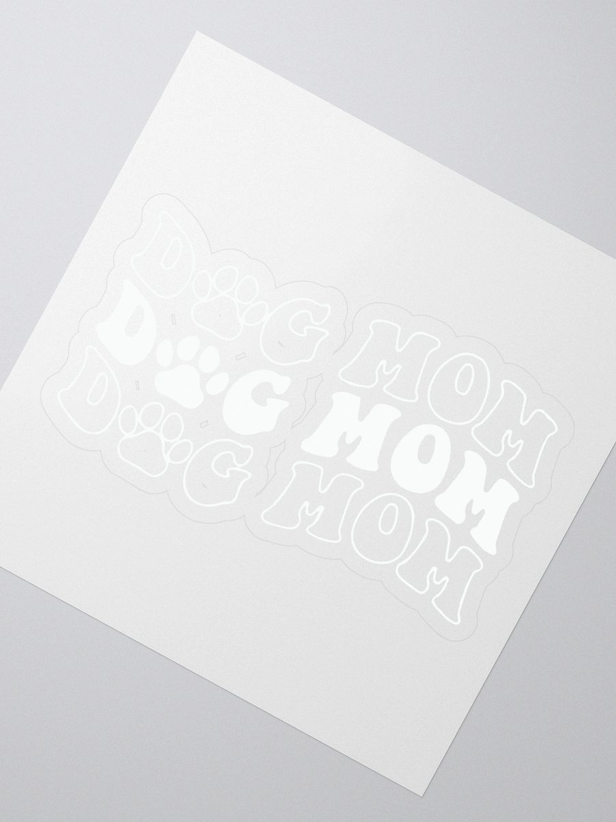 Dog Mom Kiss Cut Stickers product image (2)
