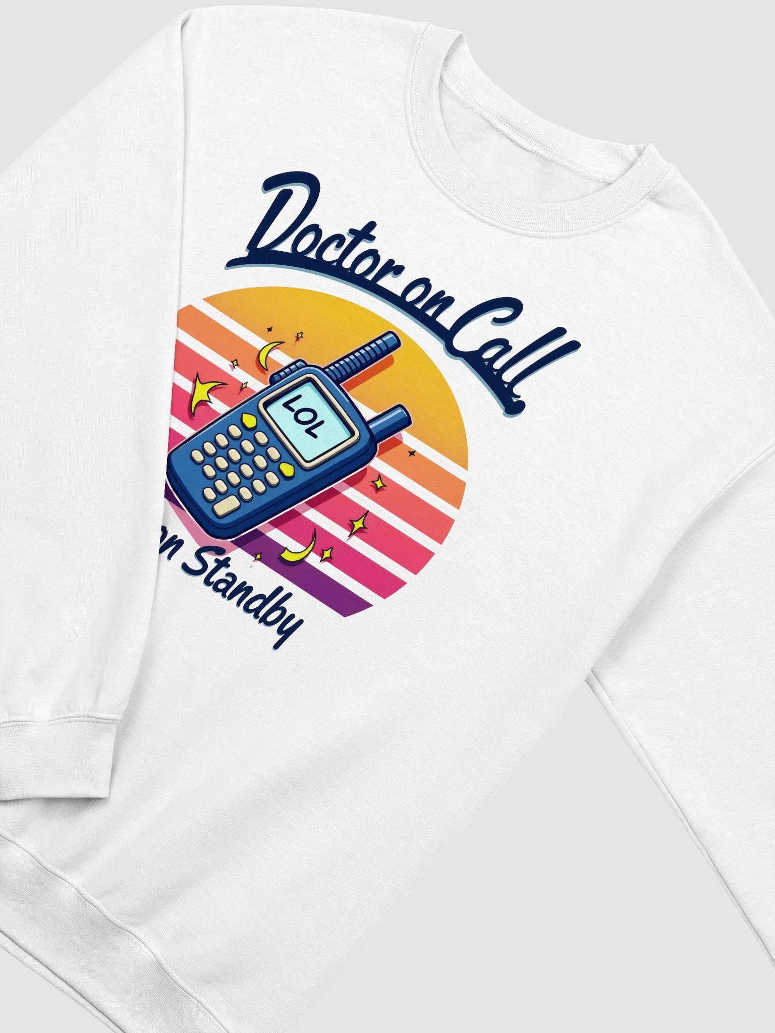 Doctor on Call LOL Pager Crewneck Sweatshirt product image (16)