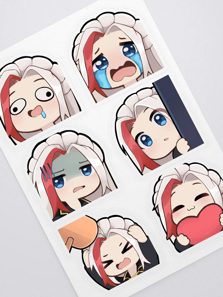 ReikiTea Emote Sticker Sheet product image (1)