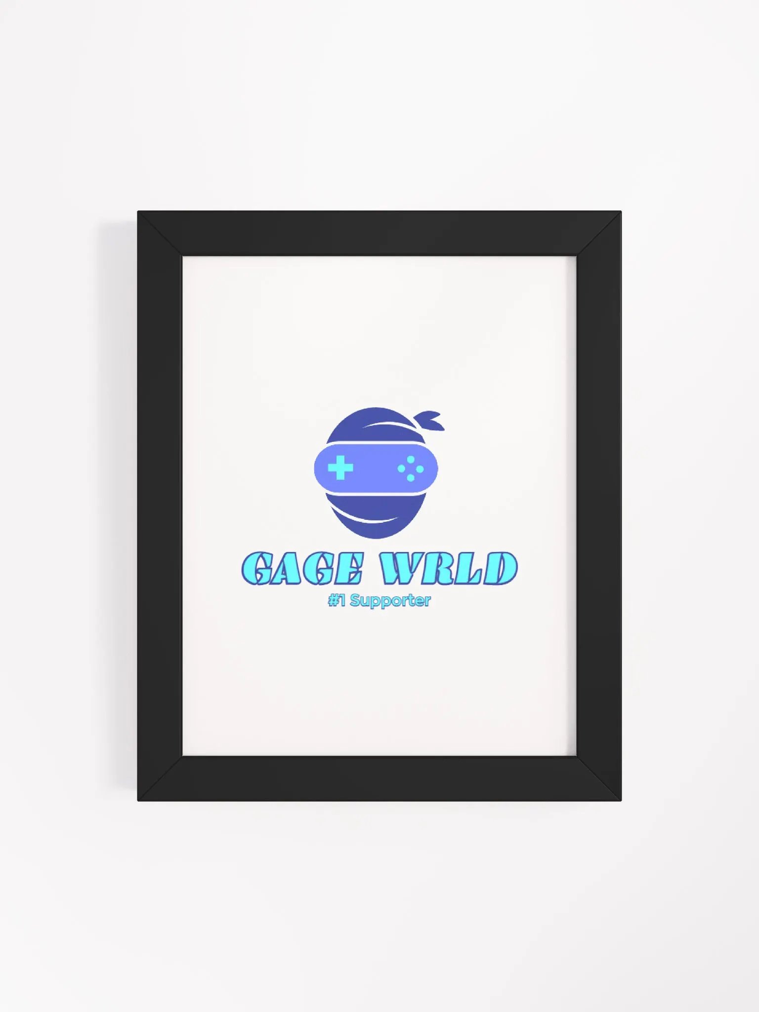 Gage WRLD #1 Supporter Framed High-Quality Matte Poster product image (4)