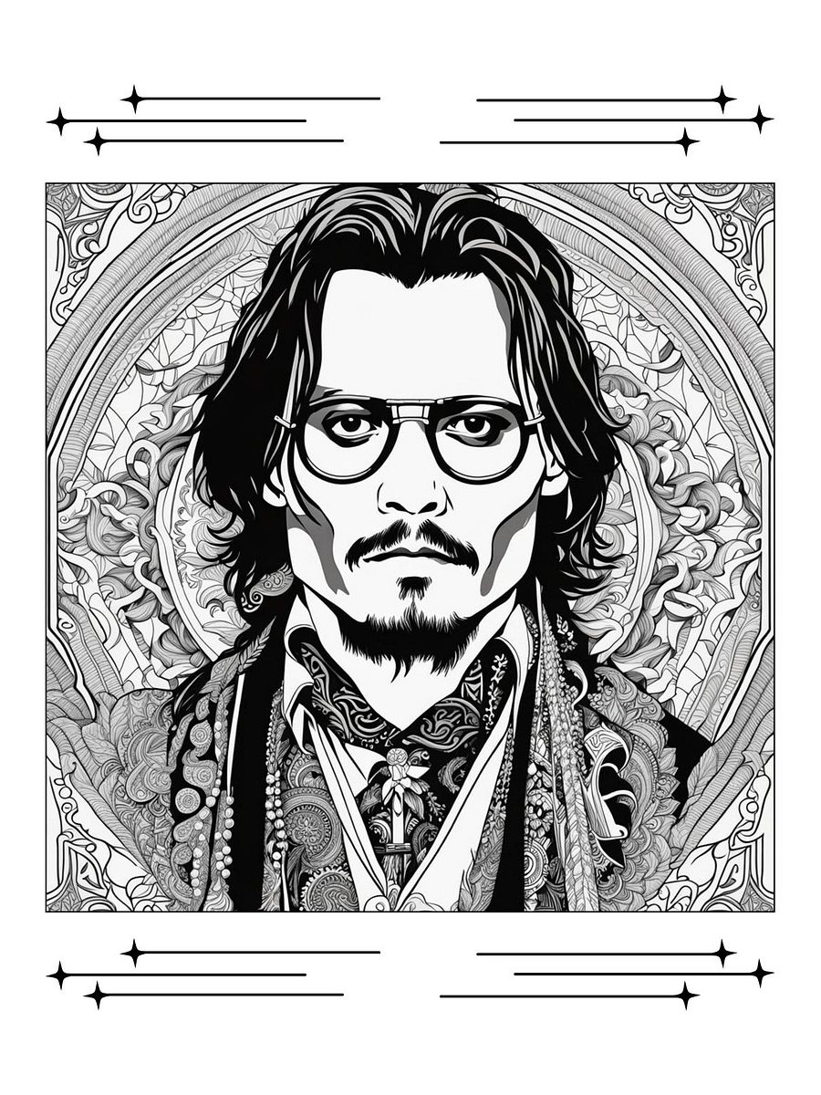 Hollywood Icons in Chromatic Hues: An Adult Coloring Book product image (6)
