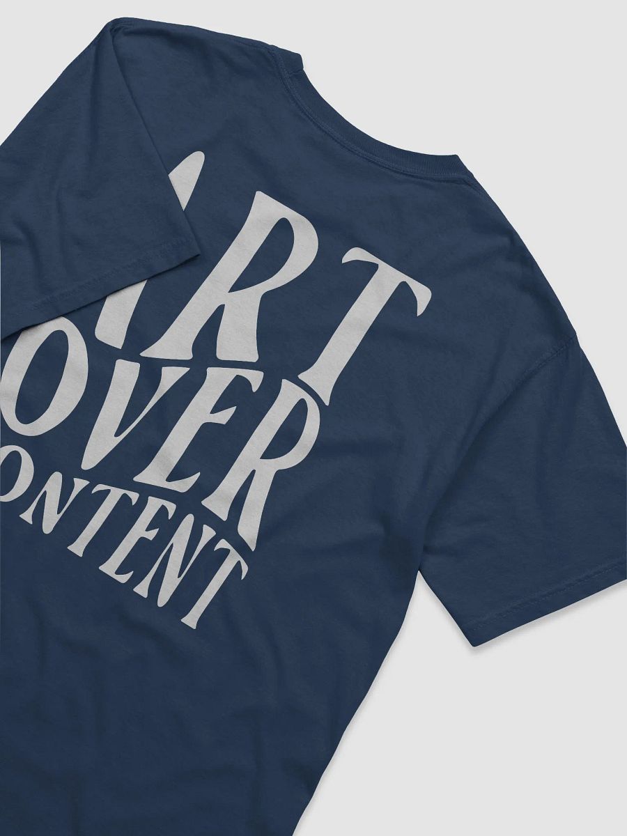 Art Over Content - T-shirt - Dark Mode product image (2)