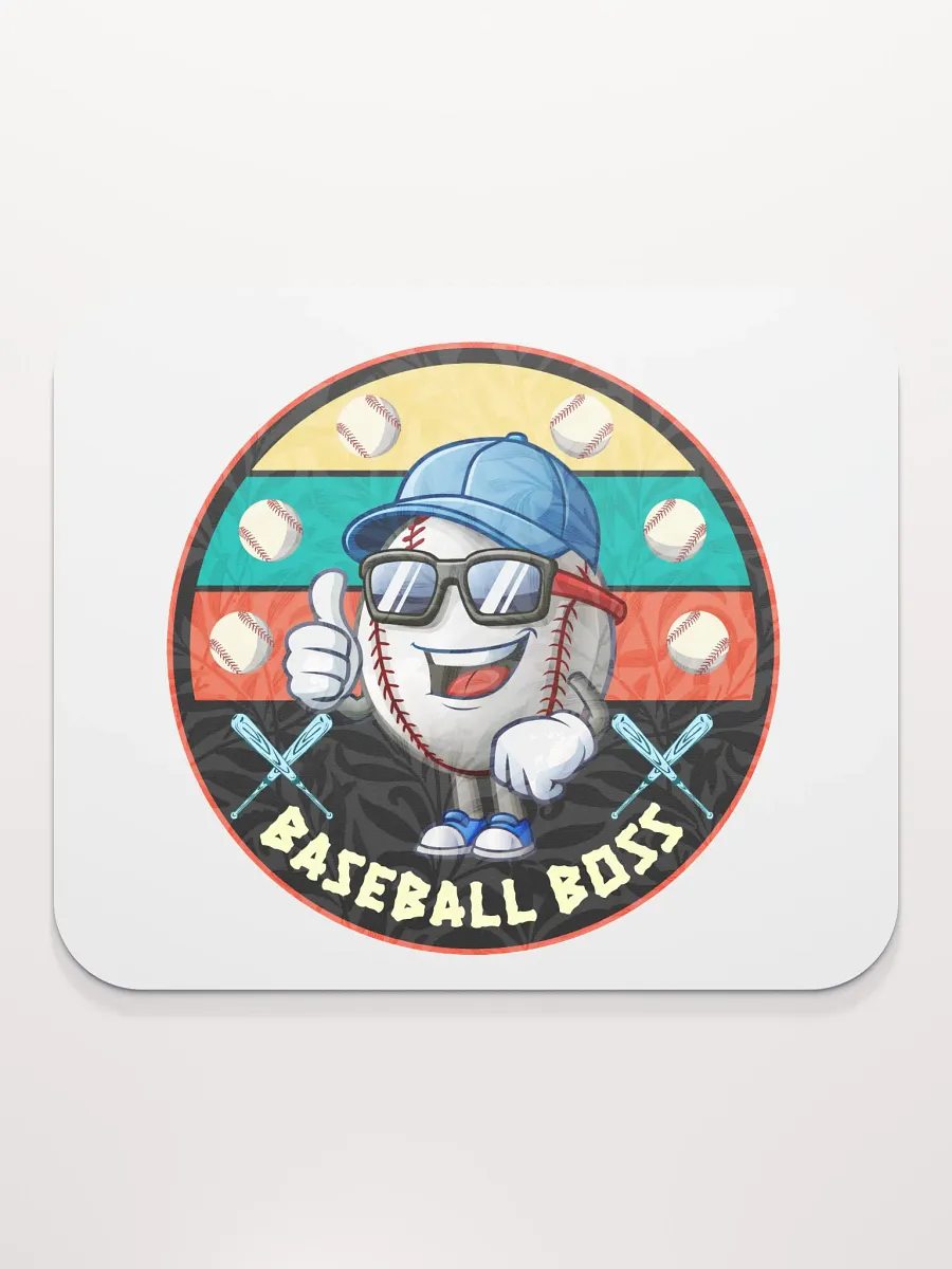 Baseball Boss Thumbs-Up Mouse Pad product image (2)