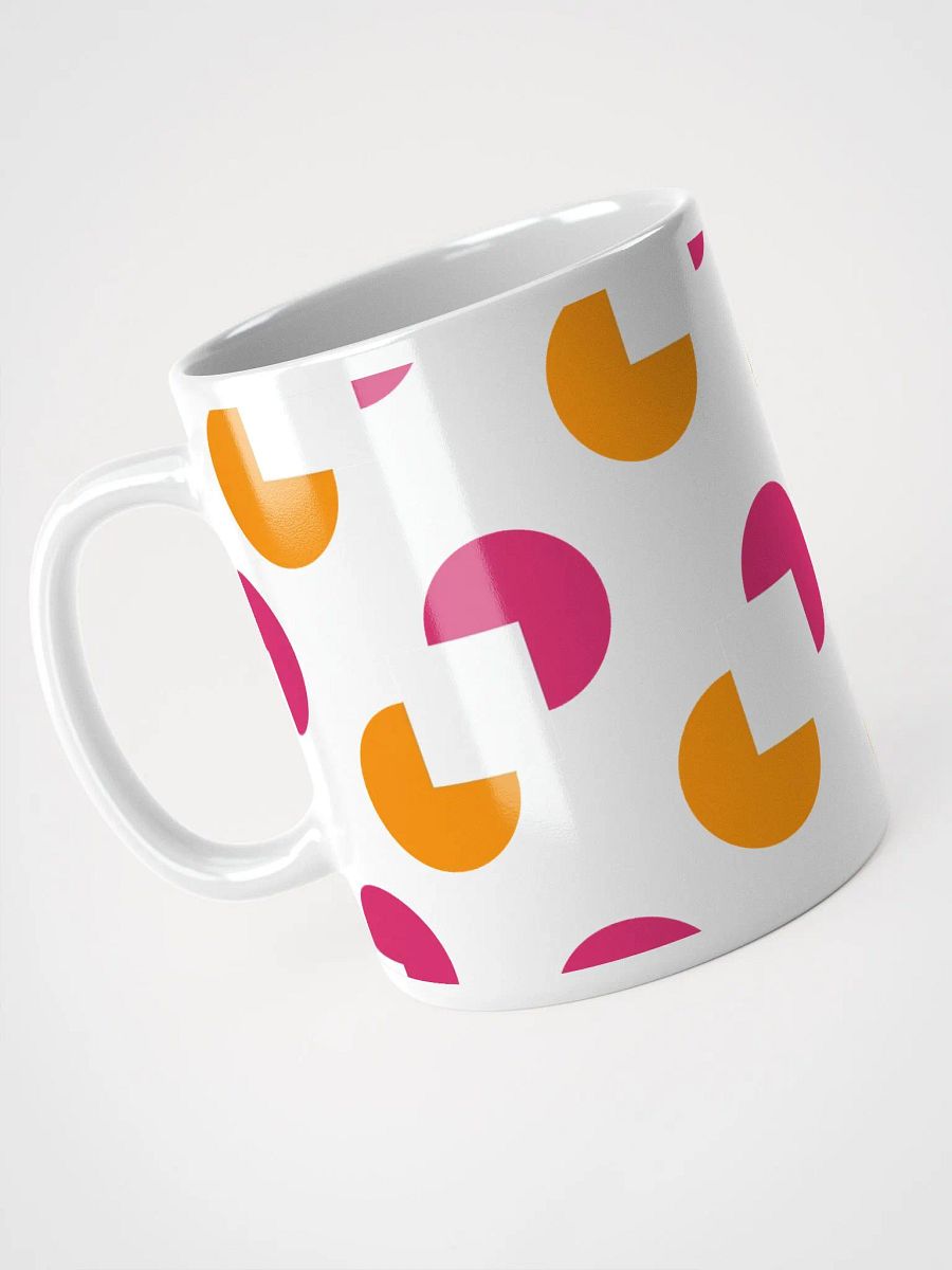 Circles and Squares Pattern Design White Mug product image (9)
