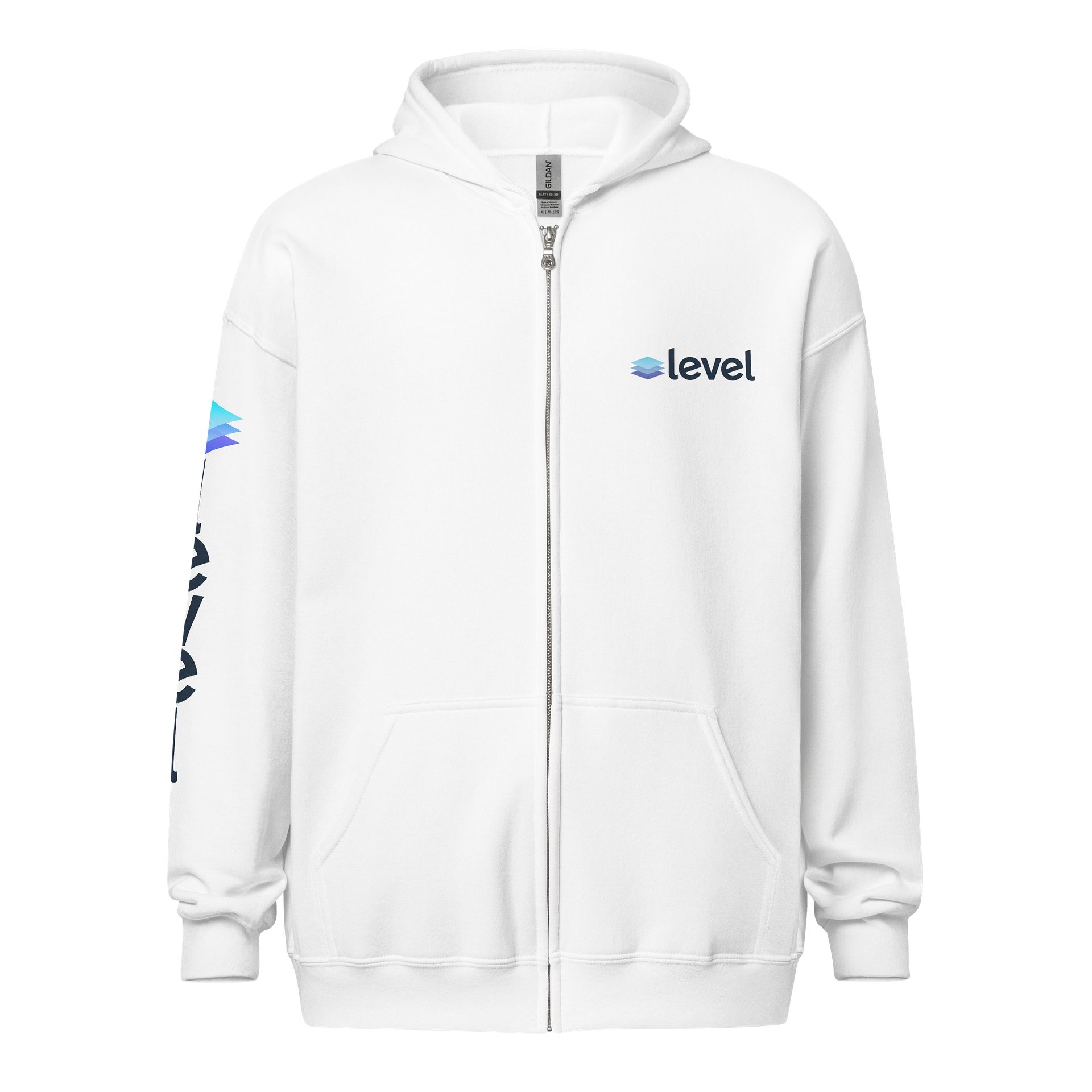 Level Zip Hoodie - Light (Sleeve Print) product image (1)