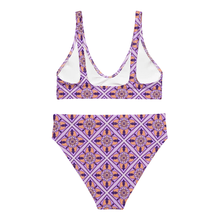 Detailed Symmetrical Pattern High Waisted Bikini product image (2)
