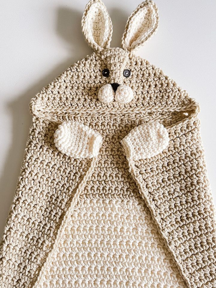 Hooded Rabbit Blanket Crochet Pattern product image (1)