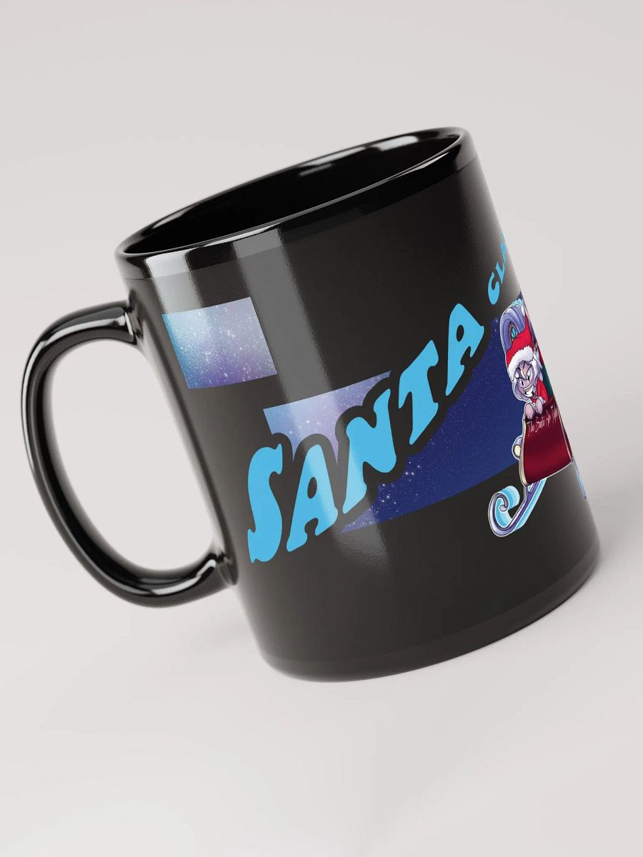 "Santa Claus is coming to town!" Scarvenmot Trio Black Glossy Mug product image (5)