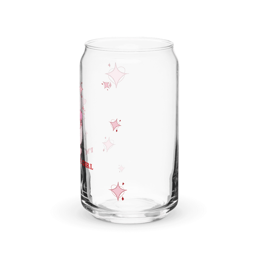 IM JUST A GIRL GLASS W/STRAW product image (3)