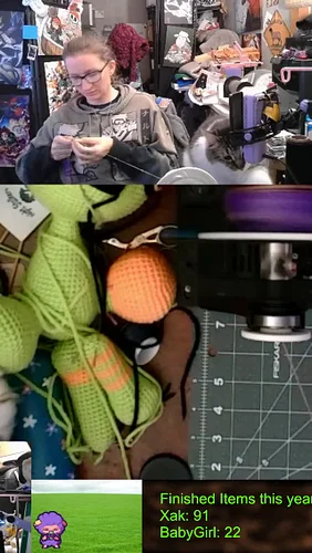 Buttons the cat claimed the Zombie Cat that I was making. Kitty says mine | #xakaila on #Twitch