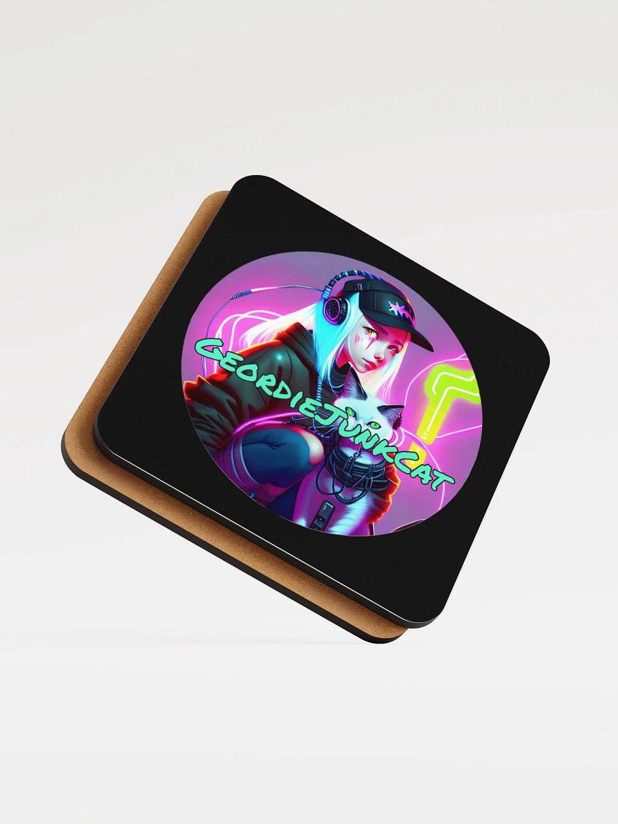 NEON TWO Drink Coaster (3.74″x 3.74″, US and EU Shipping) product image (5)