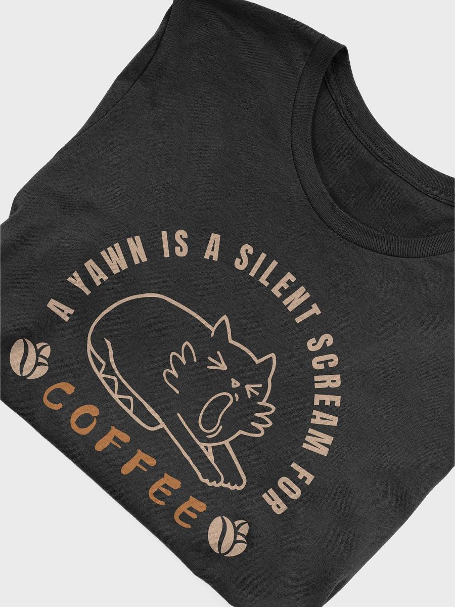 Silent Scream for Coffee Cat T-Shirt product image (1)