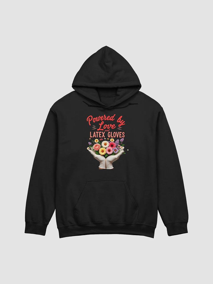 Powered by Love Latex Gloves Bouquet Hoodie product image (3)