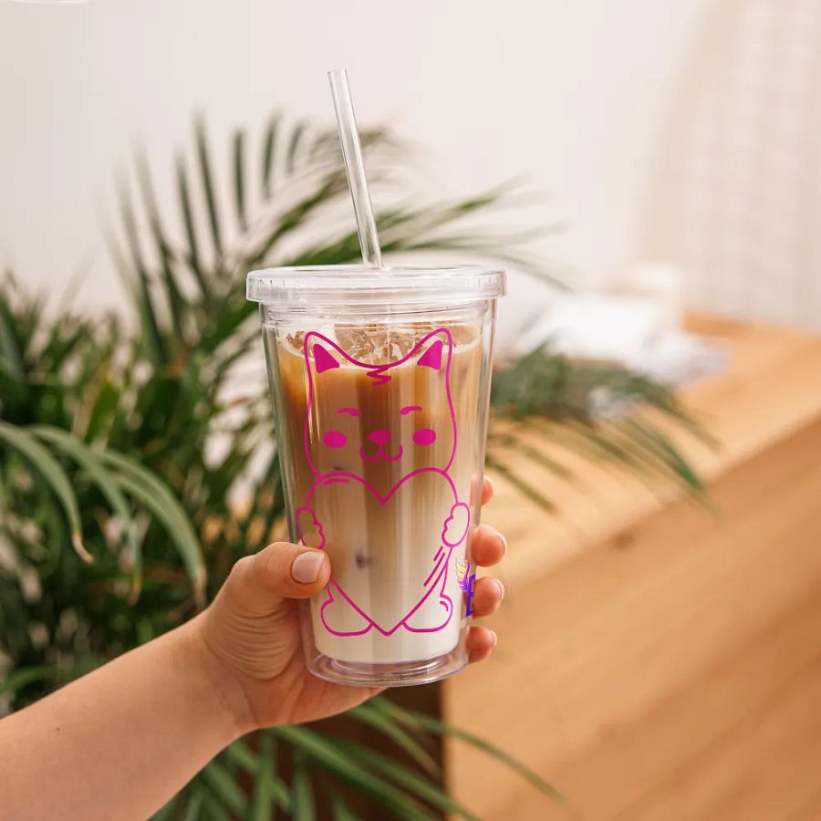 Doggy Heart: Clear Hard Plastic Cup product image (11)