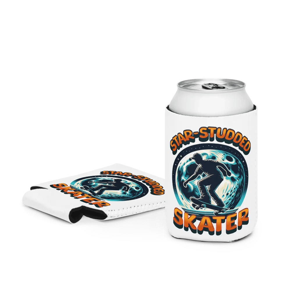 Star-Studded Skater Can Cooler product image (3)