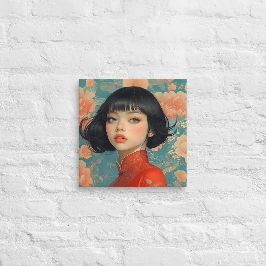Blossom Reverie - Wrapped Canvas Square Print product image (2)