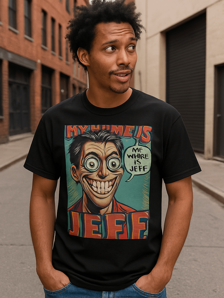 MY NAME IS JEFF! Cartoon T-Shirt product image (1)