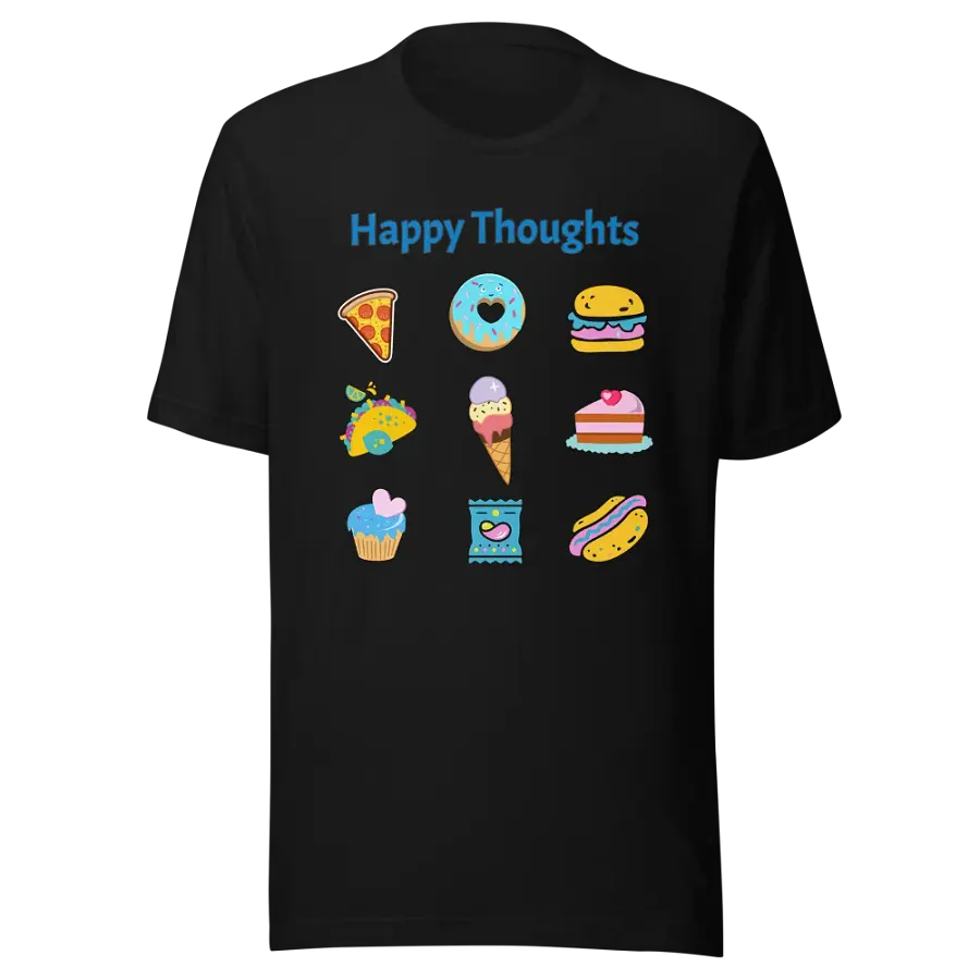 Happy Thoughts - Junk Food Lover - Bella Canvas 3001 Unisex Staple T-Shirt product image (5)