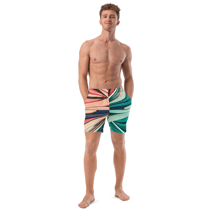 TDS Music Abstract Swim Trunks in Vibrant Colors (2XS-6XL) product image (1)