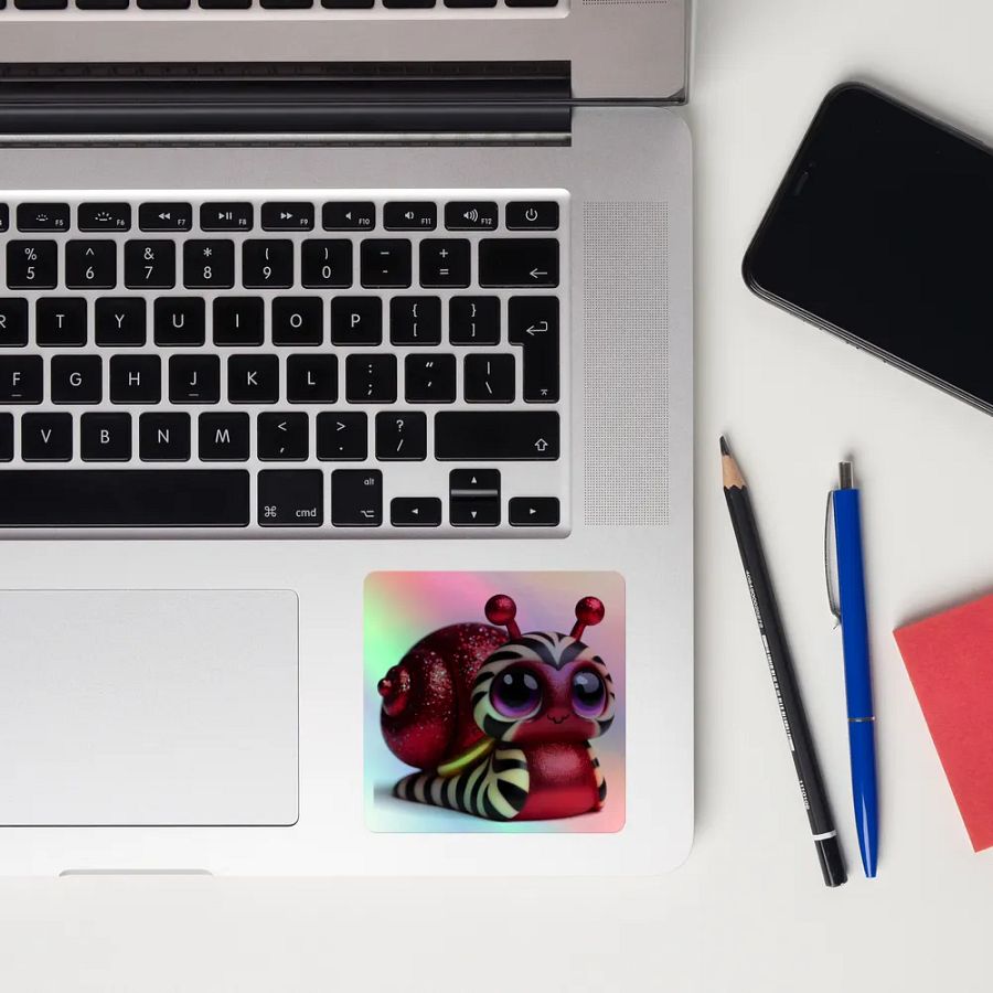 Sparkly Snail Holographic Sticker Set product image (12)