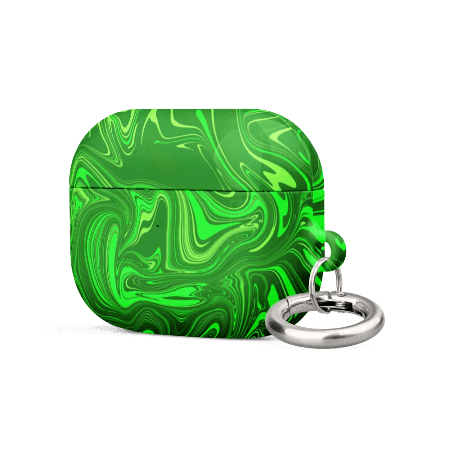 Case for AirPods® - Different Shades of Green Digital Fluid Art product image (5)