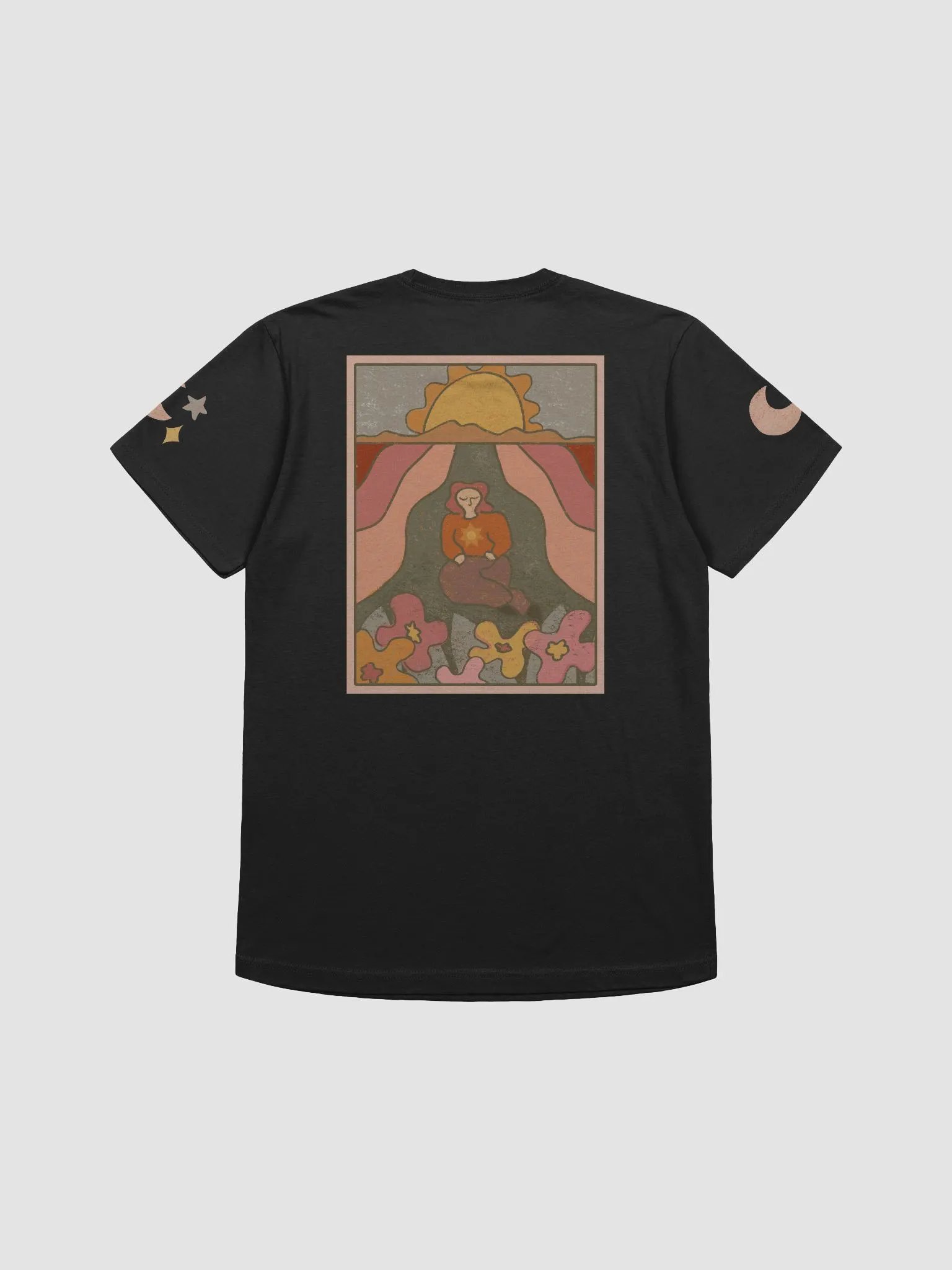 The Sun with Celestial Sleeves - Next Level Brand Supersoft T-Shirt product image (2)