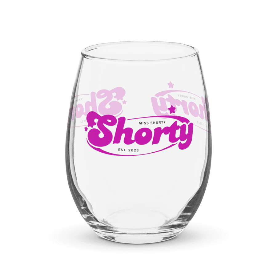 Bold Pink Star Shorty Wine Glass product image (1)