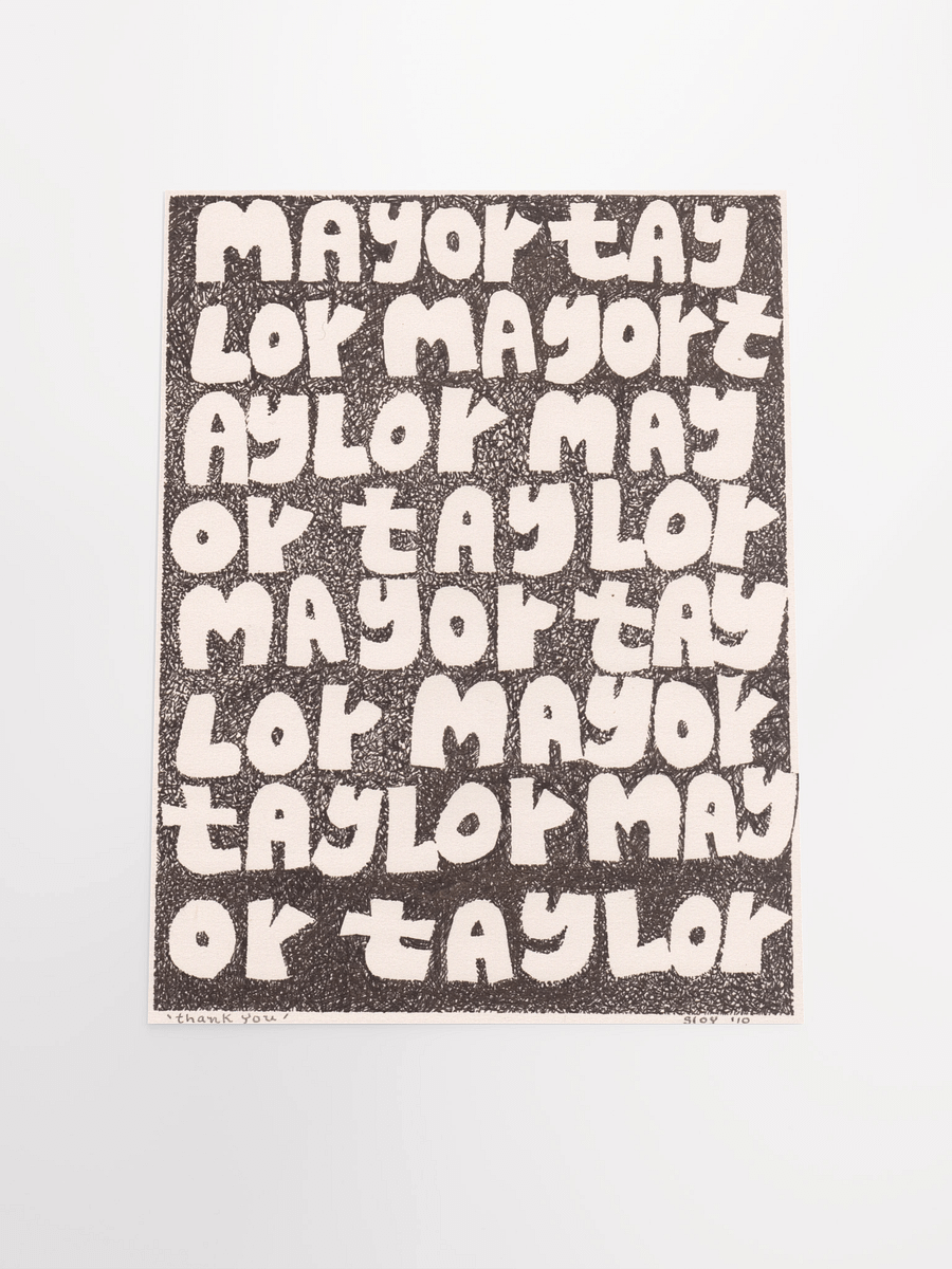 Mayor Taylor Poster product image (6)