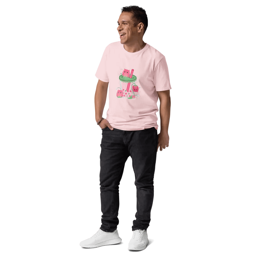Strawberry Cat Boba Tea Shirt product image (10)
