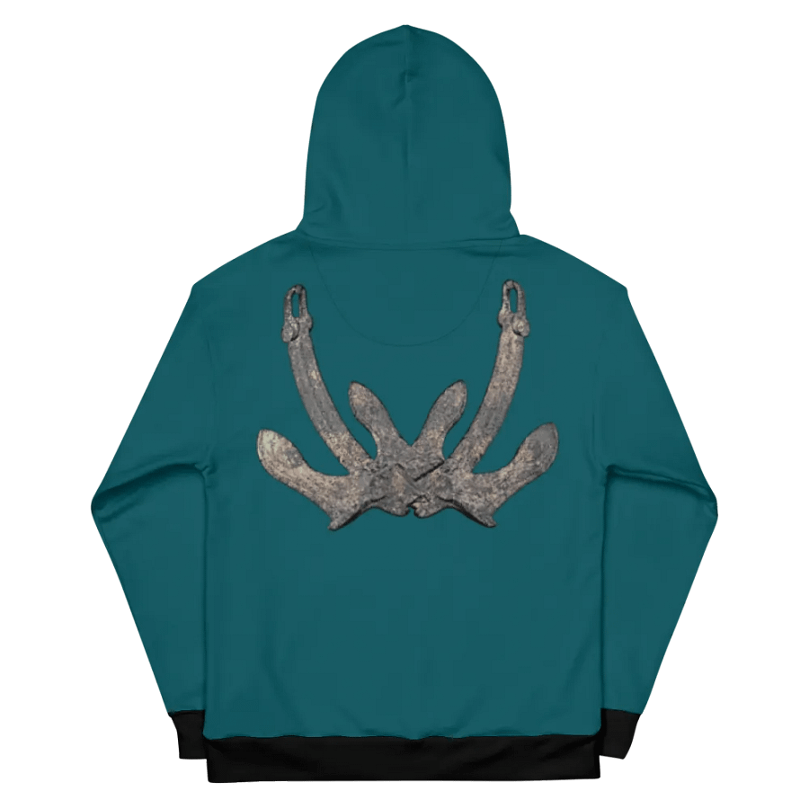 Teal Anchor Hoodie product image (8)