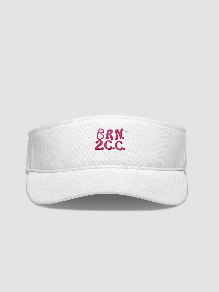 Women's | BRN.2C.C.™ | Embroidered Flexfit Visor | Moisture-Wicking | Fast-Drying | Low Profile | Coastal Performance Style | Pink Embroidered Logo product image (2)