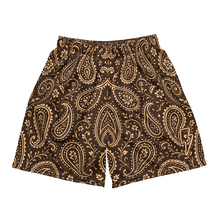 Paisley Mesh Shorts (Brown/Cream) product image (2)