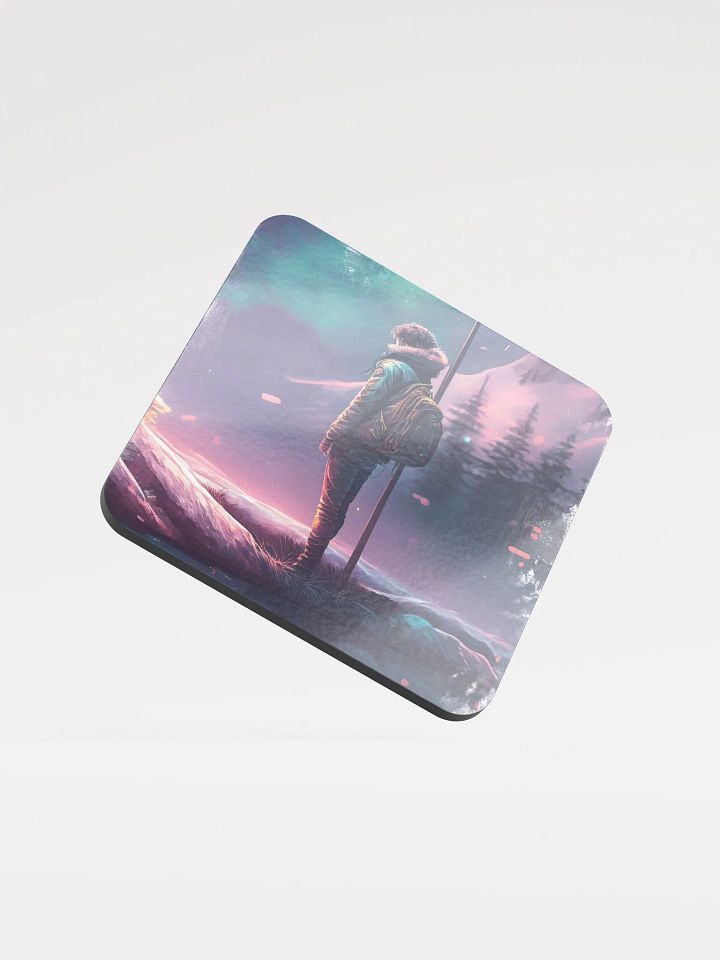 Without You Glossed Cork Coaster product image (1)