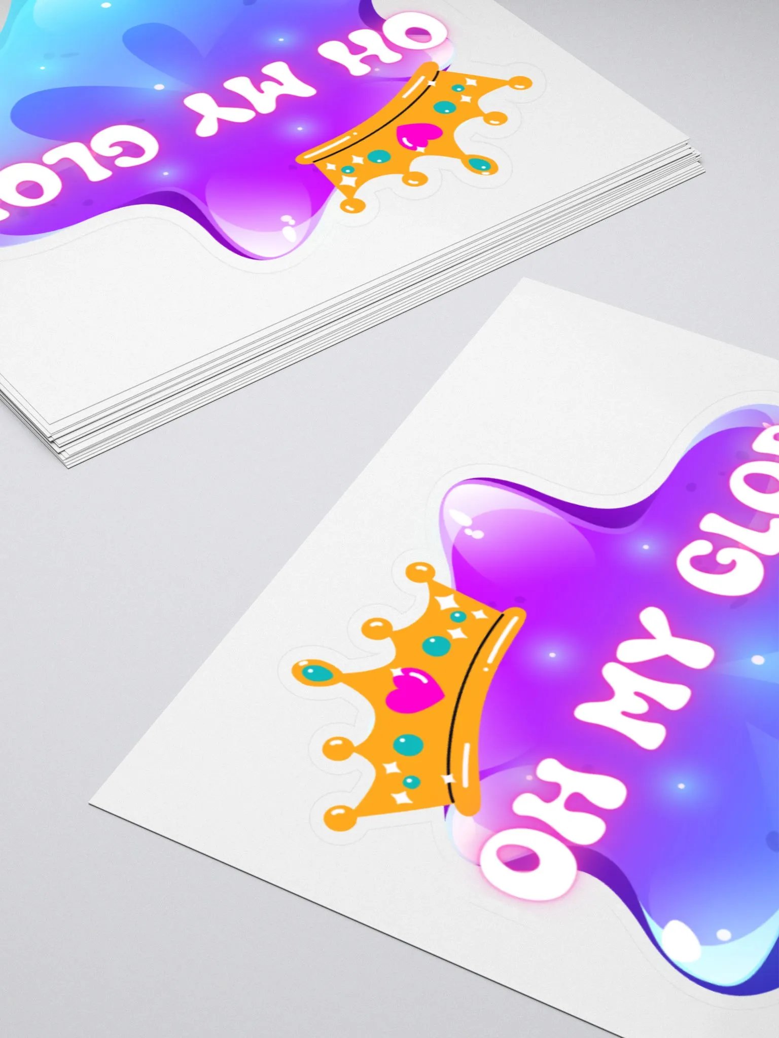 Oh My Glob Crown Sticker product image (4)