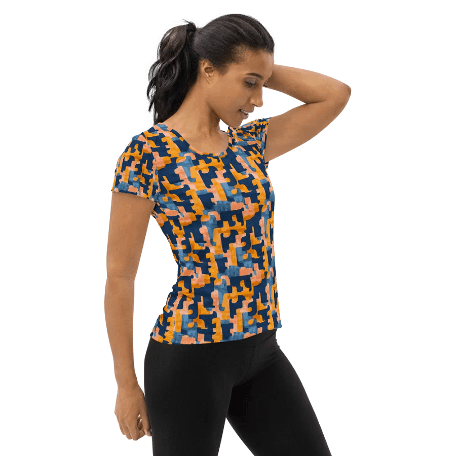Flowing Shapes | Women's Athletic T-Shirt product image (4)