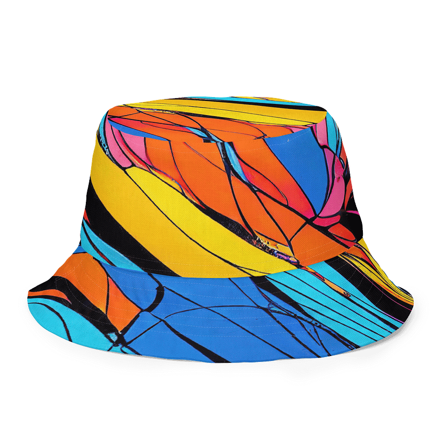 Vibrant Wave All-Over Bucket Hat product image (8)